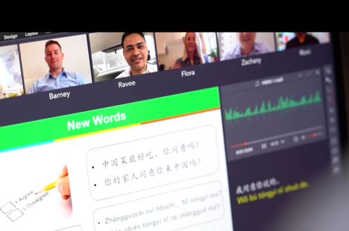 Online class's interface